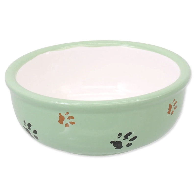 Skleda Magic Cat keramična mačja tačka zelena 13x5cm 330ml