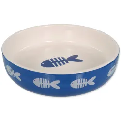 Skleda Magic Cat keramični potisk riba modra 13x4cm 260ml