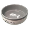 Posoda Magic Cat keramična bela/siva Meow 13,4x4cm 170ml