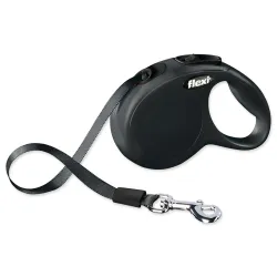 Povodec Flexi Classic New trak XS črn 3m
