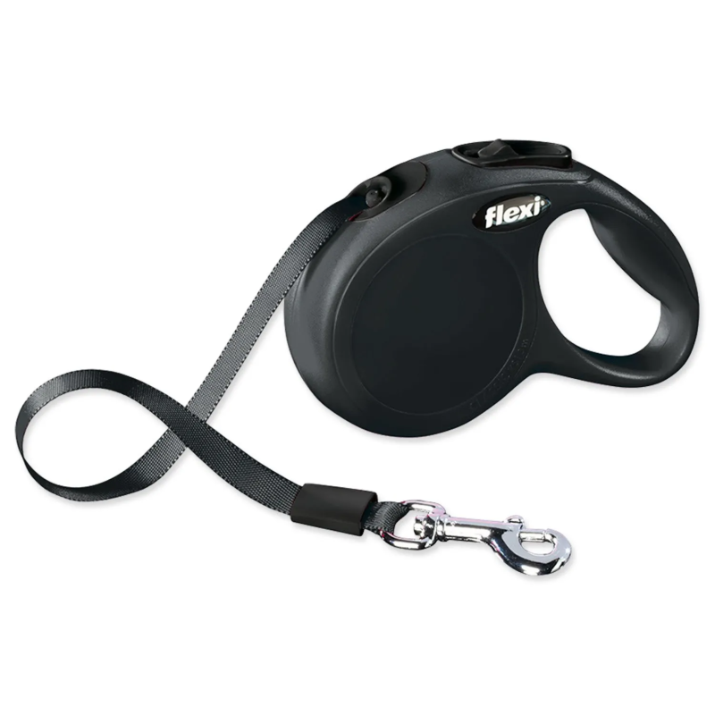 Povodec Flexi Classic New trak XS črn 3m