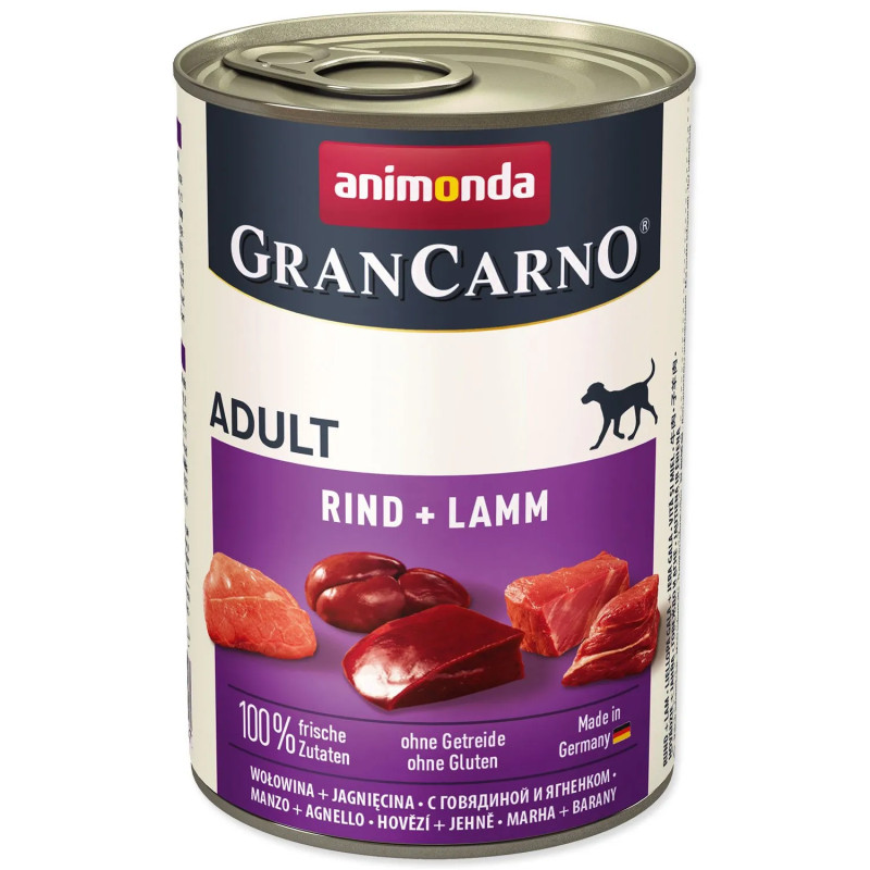 Konzerva Animonda Gran Carno Adult govedina in jagnjetina 400g