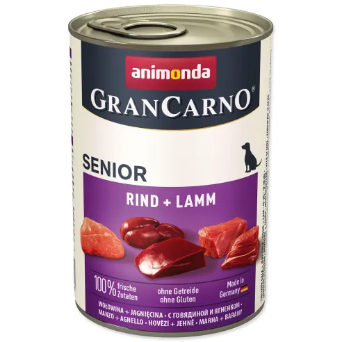 Konzerva Animonda Gran Carno Senior govedina in jagnjetina 400 g