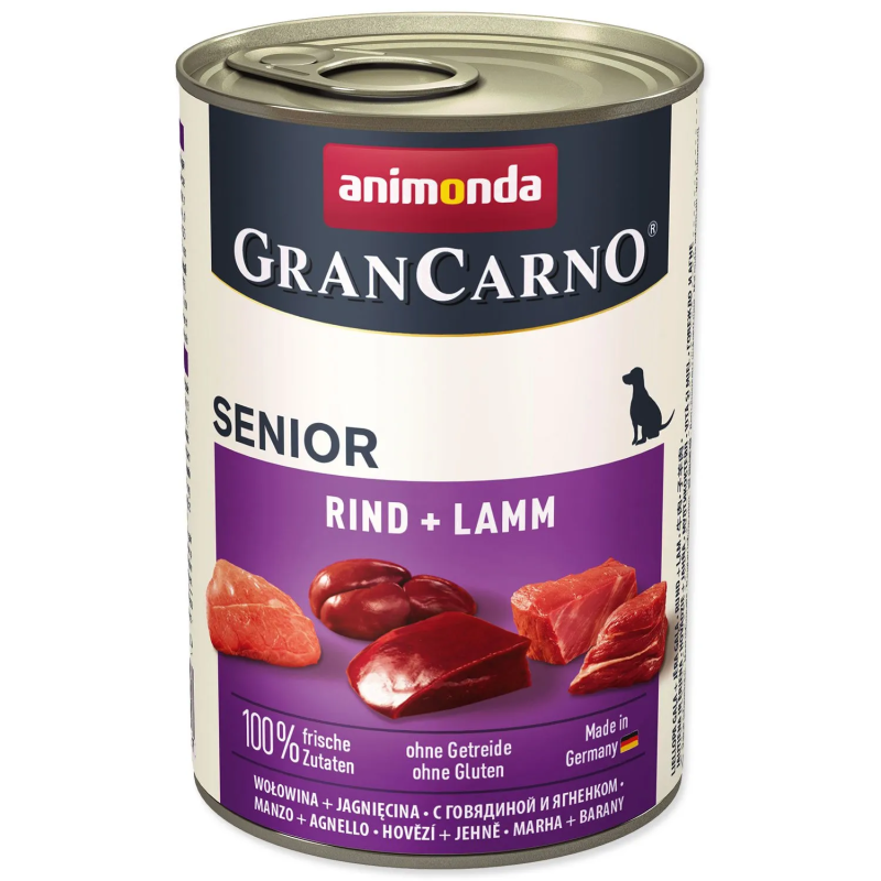 Konzerva Animonda Gran Carno Senior govedina in jagnjetina 400 g