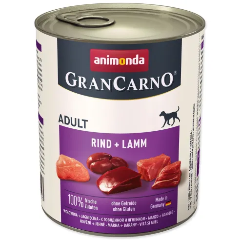 Konzerva Animonda Gran Carno Adult govedina in jagnjetina 800g