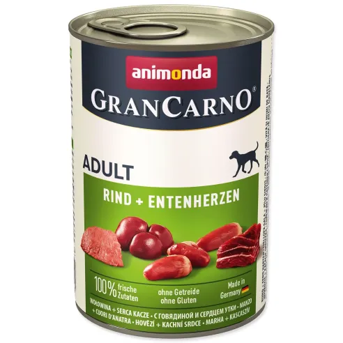 Konzerva Animonda Gran Carno Adult goveje in račje srce 400 g