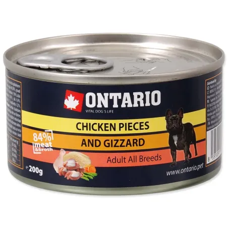 Konzerva Ontario piščančji koščki in želodčki 200 g