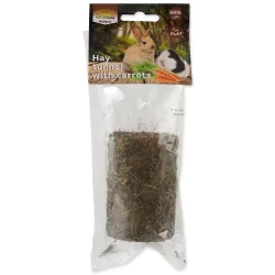 Poslastica Tunel Nature Land Nibble iz sena, polnjena s korenčkom 125 g