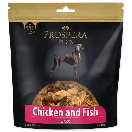 Prigrizek Prospera Plus ribice obložene s piščancem 230 g