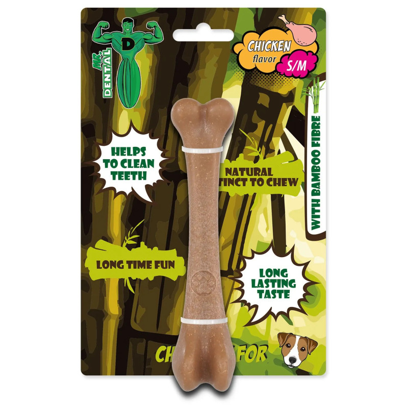 Igrača Mr. Dental žvečilna bambone piščančja kost S/M