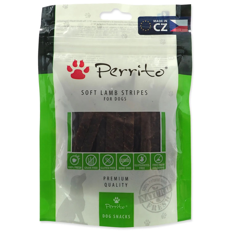 Posladek Perrito jagnje, mehki trakovi 100 g