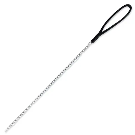 Povodec Trixie, veriga z najlonsko ročajem, črne barve 1mx3mm