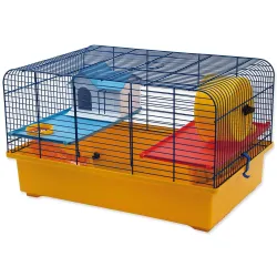 Kletka Small Animals CH1 rumena in modra 49x32,5x29cm