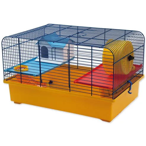 Kletka Small Animals CH1 rumena in modra 49x32,5x29cm