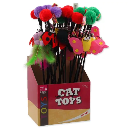 Igrača Magic Cat palica s cofkom in igračo, mix 6cm+45cm, 24 kosov