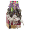 Igrača Magic Cat palica z miško in zvončkom z mačjo meto 17cm+49cm 24ks