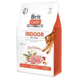 Hrana Brit Care Cat brez žitaric za notranje mačke, protistresna 0,4 kg