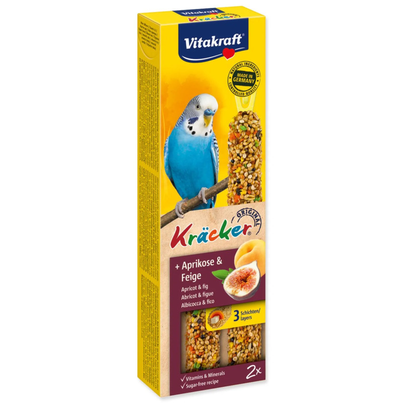 Vitakraft Kracker palčke z marelicami in figami, 2 ks