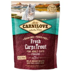 Hrana Carnilove Cat Fresh Sterilizirana Krap in postrv 0,4kg