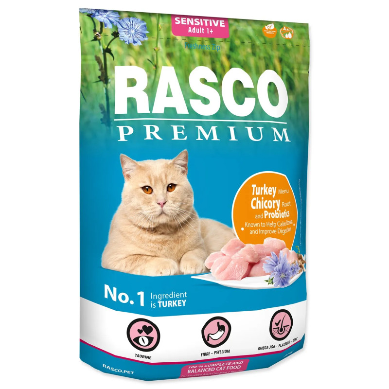 Hrana Rasco Premium sensitive puran s korenom cikorije in probiotiki 0,4kg