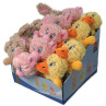 Igrače Dog Fantasy Playful Box kmetijske živali s piskačem, mix, 21 cm, 24 kosov
