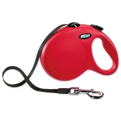 Povodec Flexi Classic New trak L rdeč 5 m