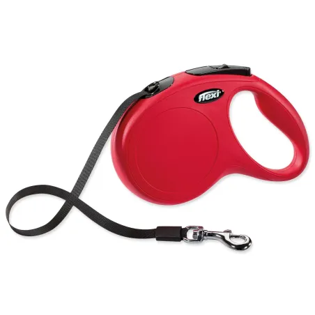 Povodec Flexi Classic New trak M rdeč 5m