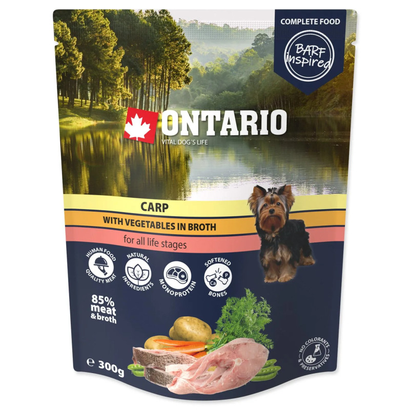 Vrečka Ontario krap z zelenjavo v juhi 300 g