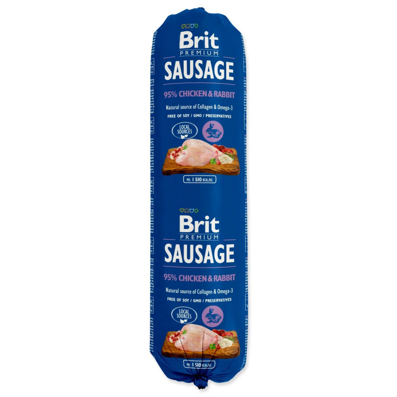 Salama Brit Sausage piščanec in kunec 800g