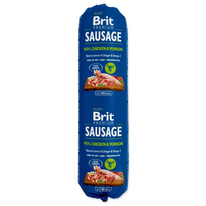 Salama Brit Sausage piščanec in divjačina 800 g