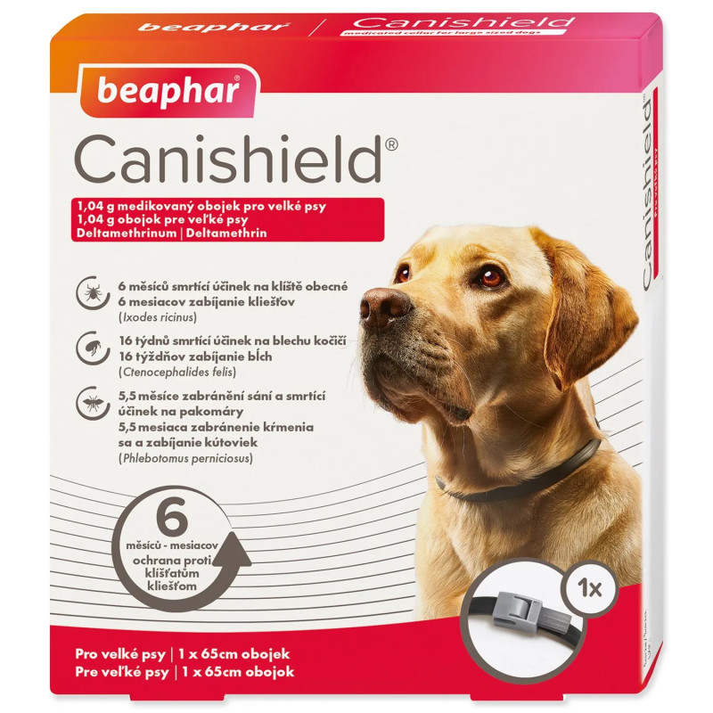 Ovratnica Beaphar antiparazitska Canishield 65 cm !