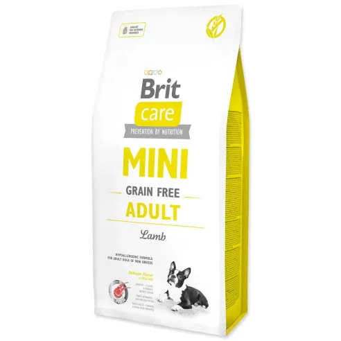Hrana Brit Care Mini brez žit za odrasle, jagnjetina 7 kg