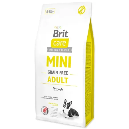 Hrana Brit Care Mini brez žit za odrasle, jagnjetina 7 kg