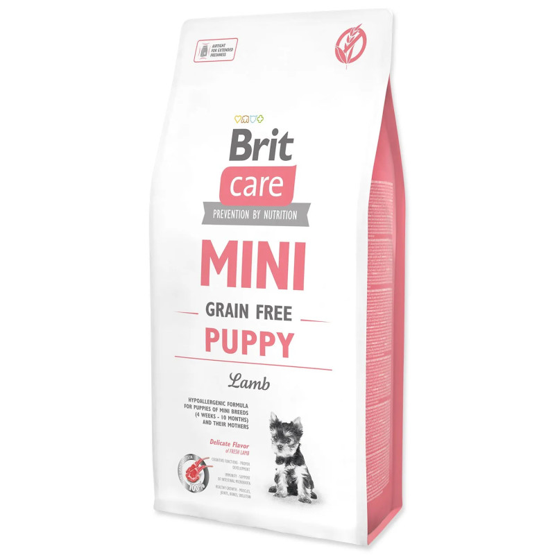 Hrana Brit Care Mini brez žitaric za mladiče, jagnjetina, 7 kg