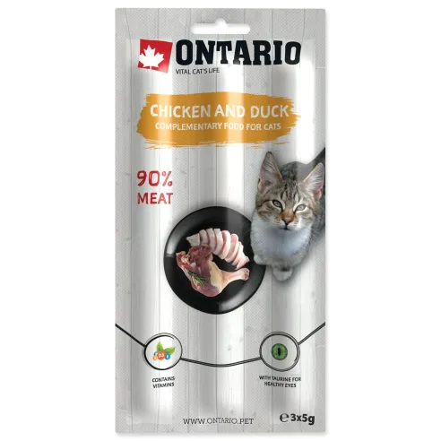 Poslastica Ontario piščanec in raca, palčke 3x5g