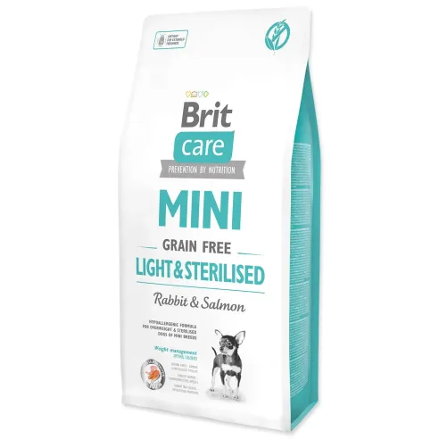 Hrana Brit Care Mini brez žitaric, lahka in sterilizirana 7 kg