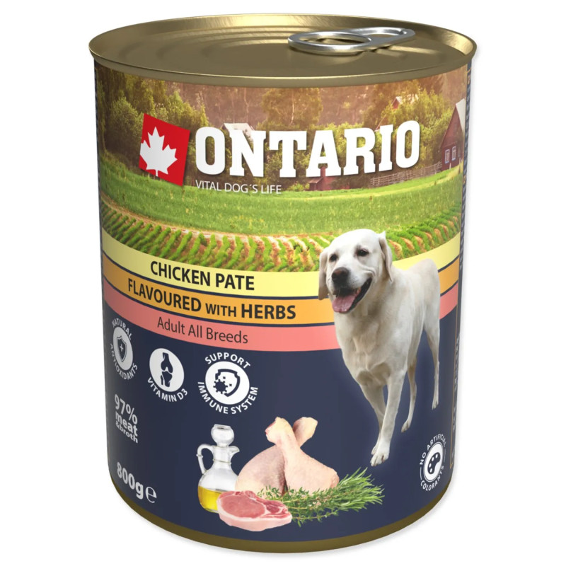 Konzerva Ontario piščanec z zelišči, pašteta 800 g