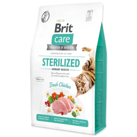 Hrana Brit Care Cat brez žitaric za sterilizirane mačke — zdravje sečil, 2 kg