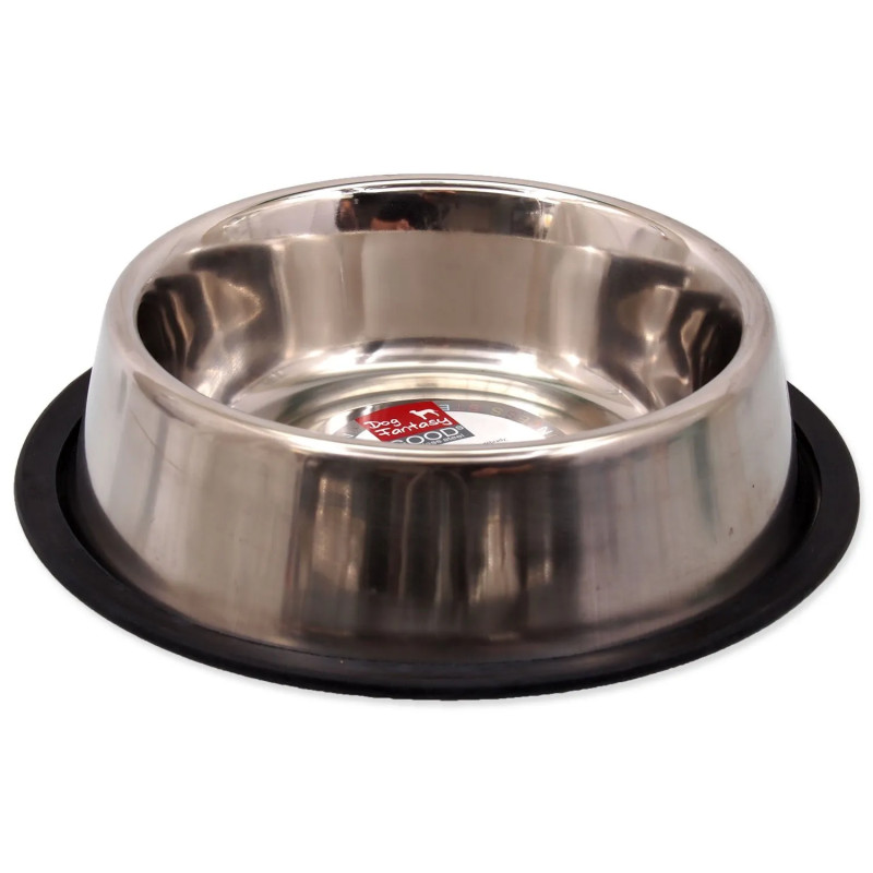 Skleda Dog Fantasy iz nerjavečega jekla z gumijastim robom 23 cm 750 ml