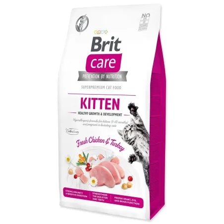 Hrana Brit Care Cat brez žitaric za mucke – zdrava rast in razvoj 7kg