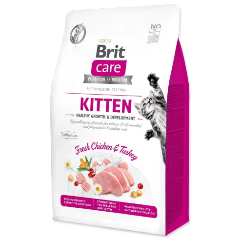 Hrana Brit Care Cat Brez žitaric za mucke — za zdrav razvoj in rast 0,4kg