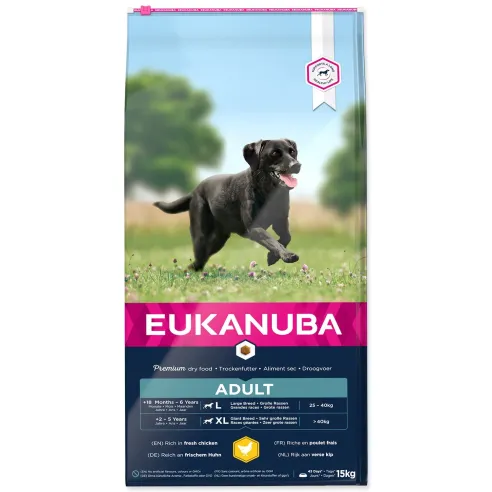 Hrana EUKANUBA za odrasle velike in zelo velike pasme, 15 kg