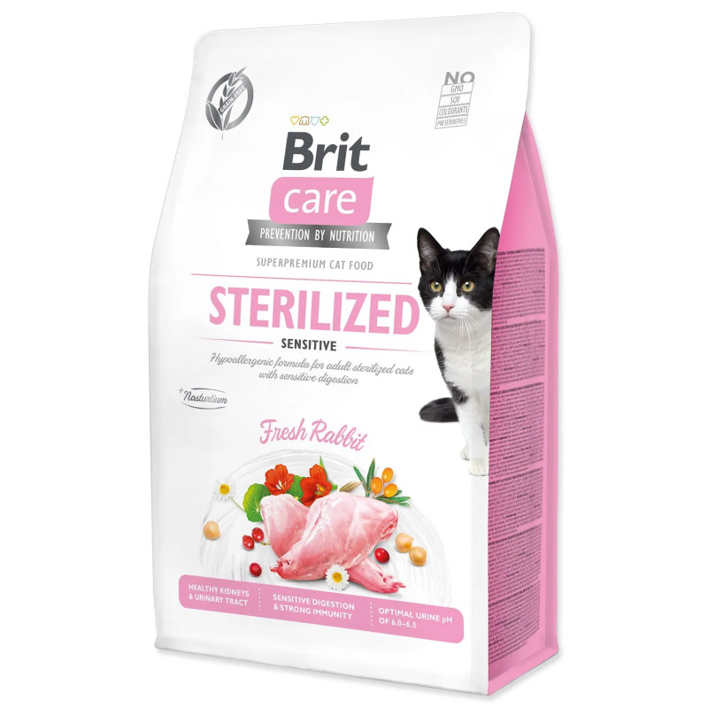 Hrana Brit Care Cat Brez žit Sterilized Sensitive 0,4 kg