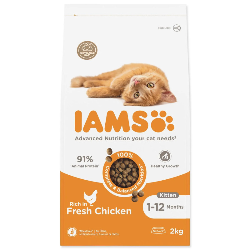 Hrana IAMS Cat Kitten Chicken 2kg