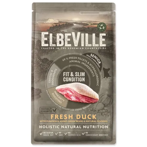 Hrana ELBEVILLE Senior Mini Fit and Slim Condition Fresh Duck 1,4 kg