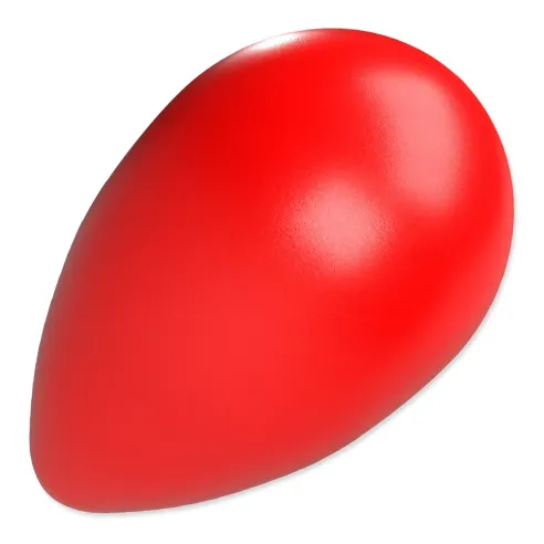 Igrača Dog Fantasy Eggy ball v obliki jajca rdeča 16x26cm