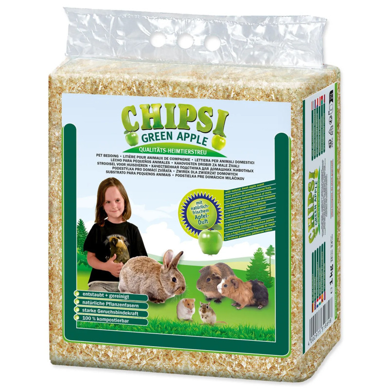Lesni ostružki Chipsi jabolko 15 l - 1 kg /1