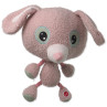 Igrača Dog Fantasy Big head plišast zajec s piščalko 30 cm