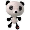 Igrača Dog Fantasy Big Head panda, plišasta, piska, 30 cm