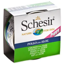 Konzerva SCHESIR Puppy piščanec z alojo 150g